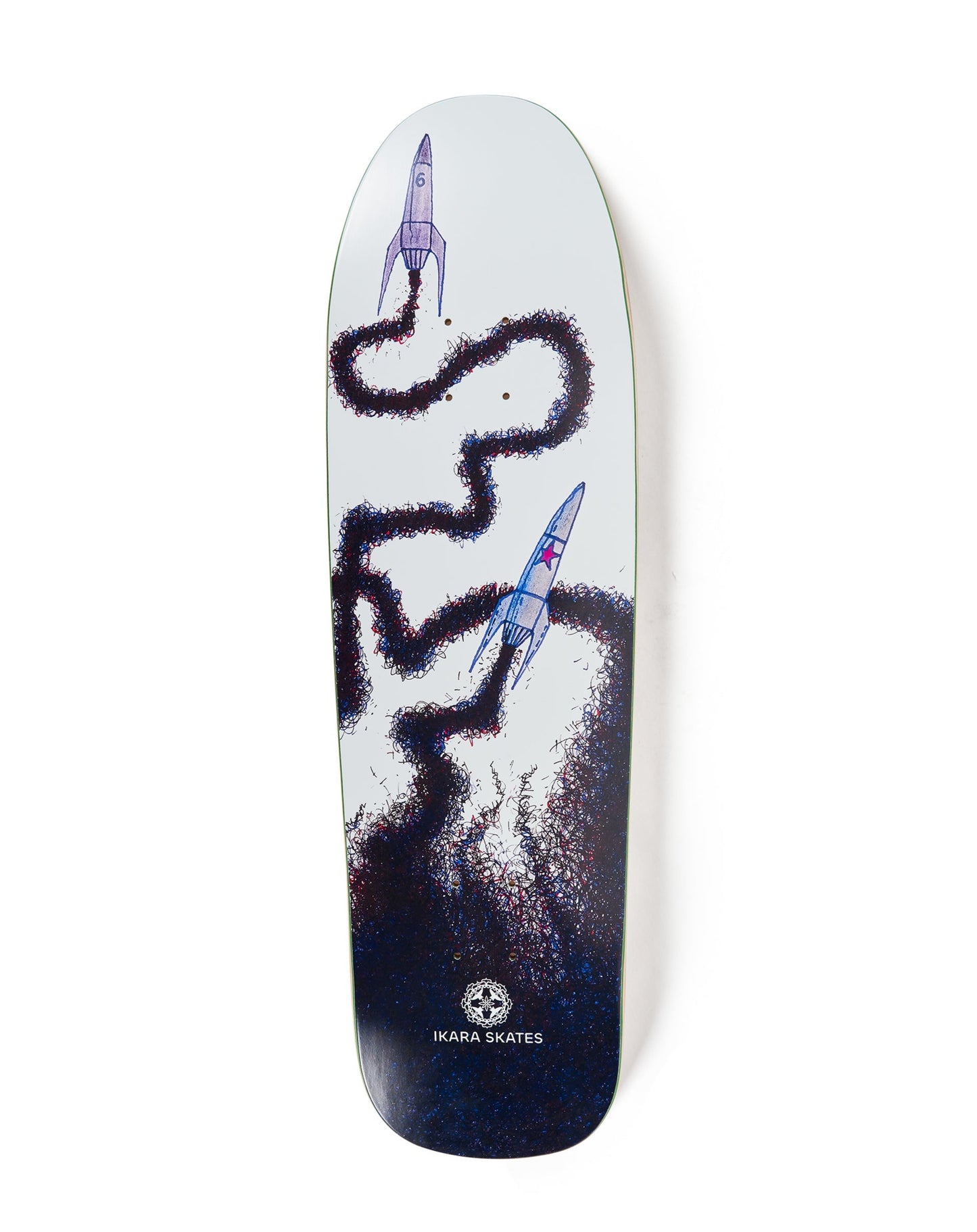 Old school "Rocket" 9" skateboard deck + includes artwork as a gift